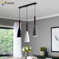 Lámpara Colgante Nórdica Moderna Con 3 Cabezas Luz Sencilla Y Multicolor Para Cocina Comedor Bar Café Material Aluminio - details 6