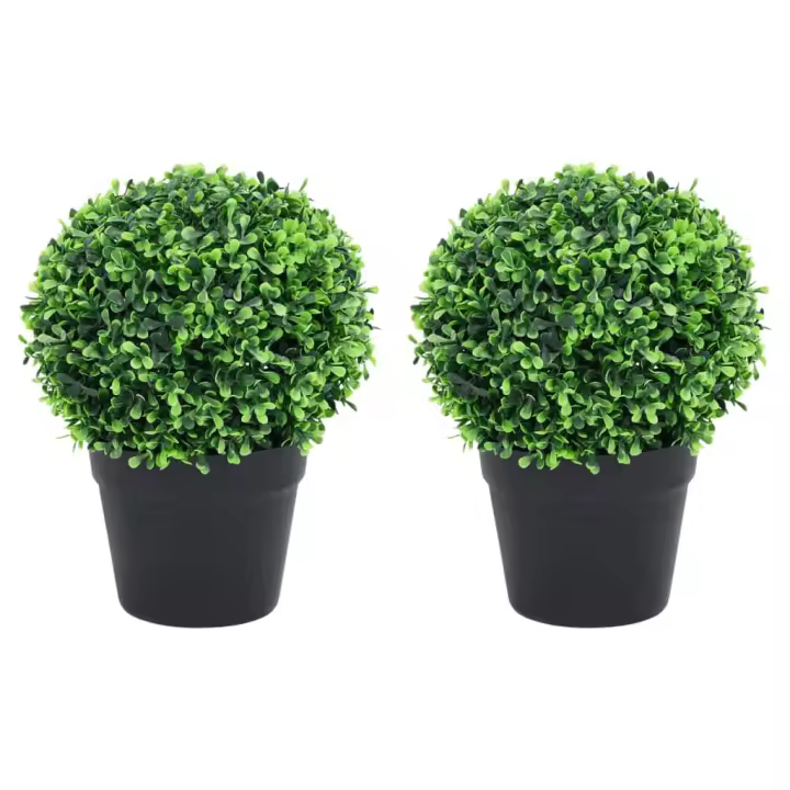 Plantas de BOJ artificial 2 UDS Bola verde forma 32 cm - 1
