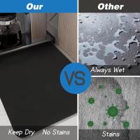Alfombrilla De Secado De Platos 11x16 Pulgadas Para Encimera De Cocina Bar De Café Alfombrilla De Secado Automático Absorbente De Agua Alfombrilla Secadora Moderna De Goma - details 3