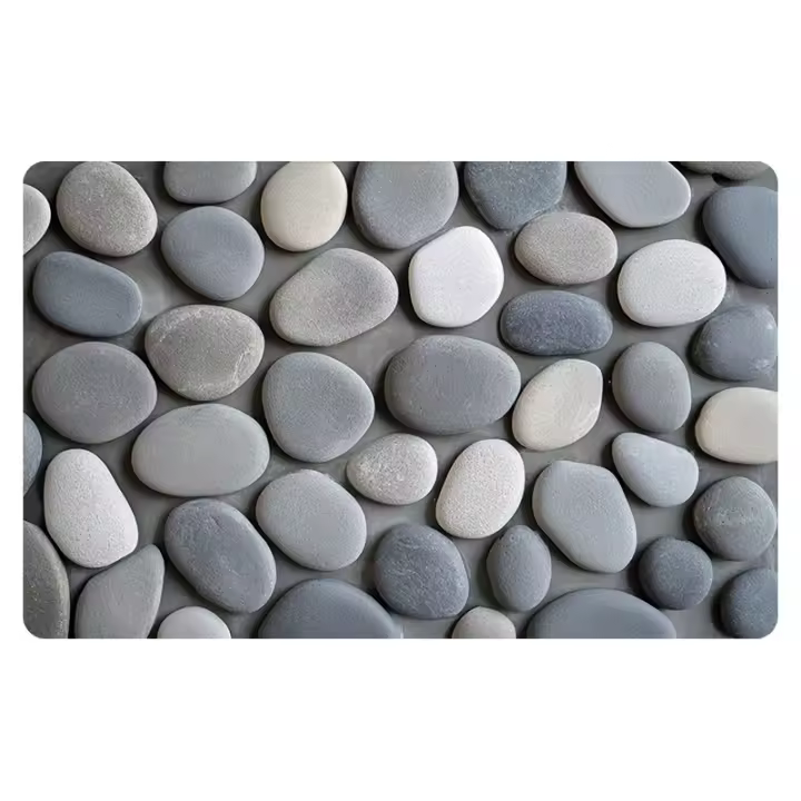 Alfalbra de baño con diatomeas simuladas, primera, para de Cocina Entrada, antideslizante, resistant to Los arañazo y con Fuerte absorción de Agua (50x80 cm) - 1