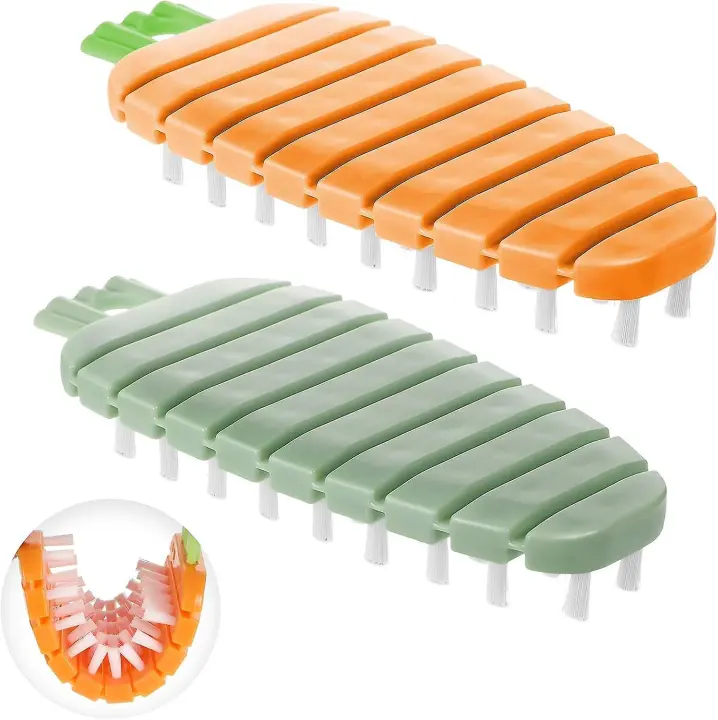 Bcwd 2 Piezas De Limpieza De Frutas Y Verduras Depurador De Patetas Productos Y Cuchillo De Zanahoria - 1