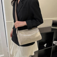 Bolso Pequeño Para Mujer En Cuero PU Vintage Estilo Bostón Bolso De Hombro Crossbody Moda Casual Viaje Sin Decoración Cierre De Cremallera - details 15