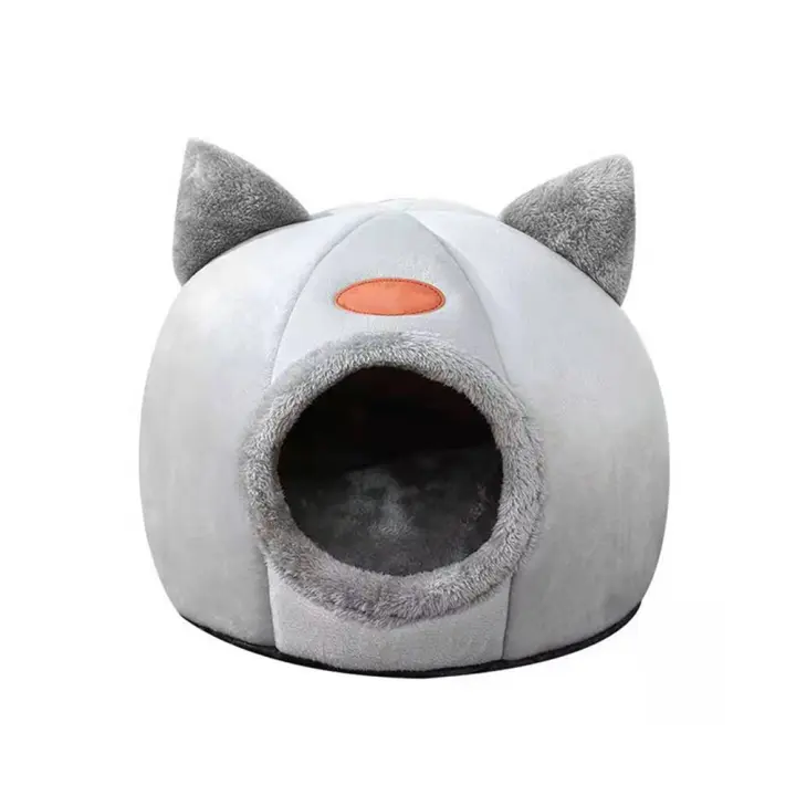 Cama Para Gato Multi-Shaped Calefactor Cómodo Hogar De Descanso Portátil Fácil De Limpiar Material De Corduroy Apto Para Viajes - 1