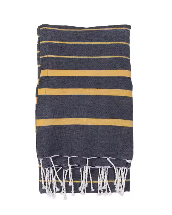 SUN & SURF Pareo Rayas Kikoy Con Rizo 90X170CM Doble Textura - Toalla Resistente Playa Sol y Piscina - 1