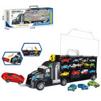 Juego De Camiones Con Gran Contenedor Y Mini Coches Para Niños Juguetes De Vehículos Con Almacenamiento Ideal Regalo Para Niños - details 4