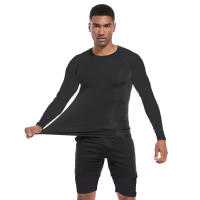 Camiseta De Compresión Deportiva Para Hombre Con Estampado Secado Rápido Transpirable Guardia Contra Rasguños Top De Entrenamiento Estrecho Para El Verano - details 8