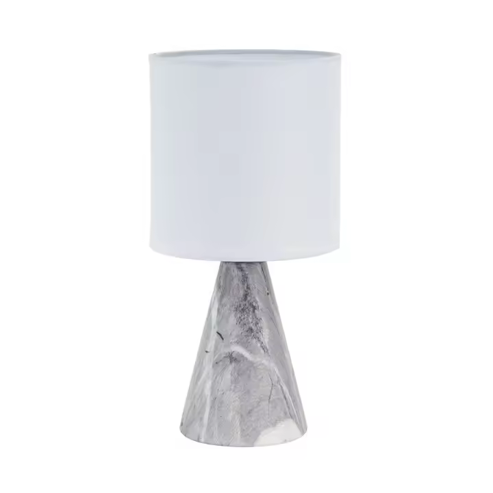 Lámpara de mesa Versa Negro Cerámica 12,5 x 25,5 x 12,5 cm - 1
