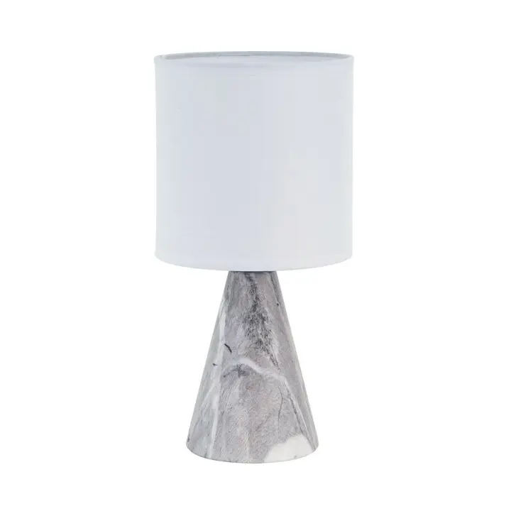 Lámpara de mesa Versa Negro Cerámica 12,5 x 25,5 x 12,5 cm - 1