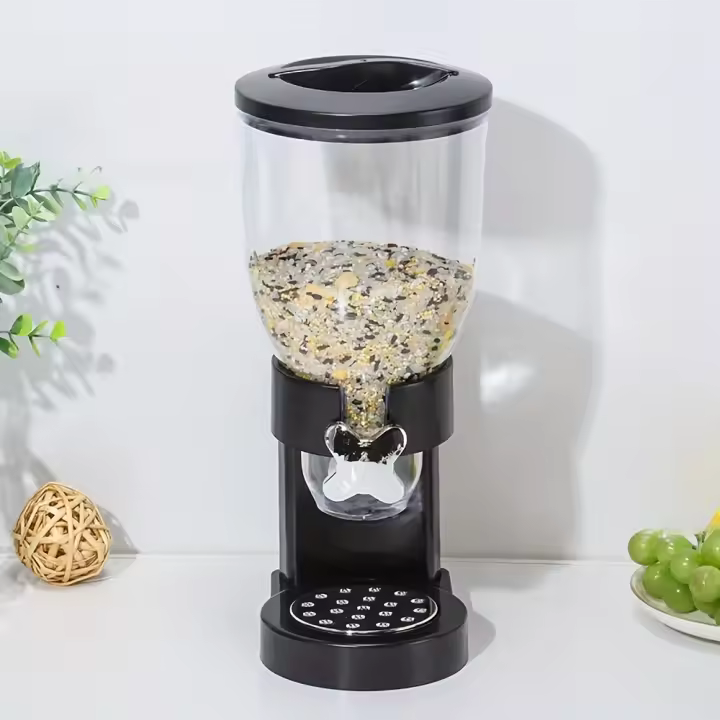 Dispensador De Alimentos Secos Sin Electricidad Necesidad Control Individual De Alta Calidad Contenedor Para Snacks Cereales Y Granos - 1