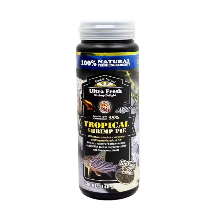 Azoo Ultra Fresh Tropical Shrimp Pie 330ml - Comida para Peces de Fondo - 1
