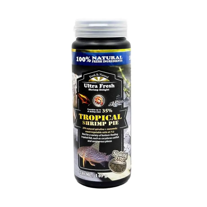 Azoo Ultra Fresh Tropical Shrimp Pie 330ml - Comida para Peces de Fondo - 1