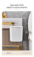 Basurero De Pared De 8/11L Con Tapa Resistente Al Agua Para Cocina Y Baño Basurero Estrecho Reciclable De ABS Montado En La Pared - details 12