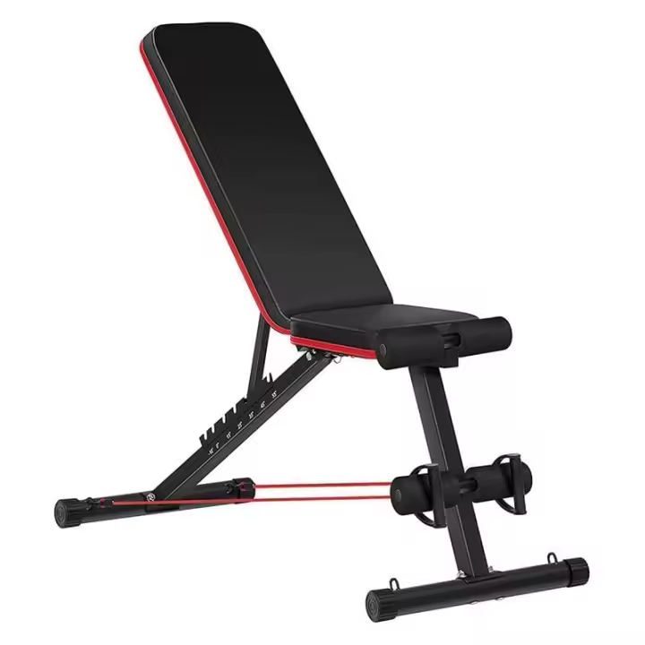 Banco de Abdominales Trolly, banco de ejercicios fitness para el hogar, banco de gym con accesorios para ejercitar los músculos en casa - 1