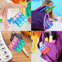 30Pcs Llaveros Mini Pop Juguetes Antiestrés Para Niños Regalos De Cumpleaños Y Año Nuevo Para Clase Y Carnaval - details 3