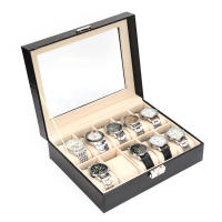 Caja De Relojes Organizador De 20 Slots En Cuero PU Para Hombres Caja De Exhibición De Relojes Regalo Con 61012 20 Espacios - details 18