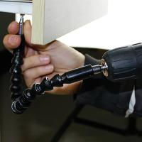 Soporte De Brocas Flexible Para Destornillador Y Taladro Eléctrico Extensión De Eje Universal Con Boquilla De Serpiente Adecuado Para Trabajos DIY En Madera - details 7