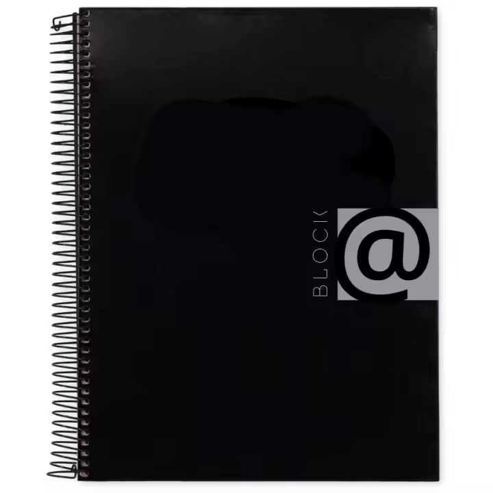 Poessa Cuaderno A4 Tapa Dura - Cuadricula 5mm - 150 Hojas - 70 Gramos - Colores Surtidos - 1