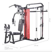 MULTIGIMNASIO Y MAQUINA SMITH 2 EN 1 ATOM HMS PRO CON 63KG DE PESO - details 7