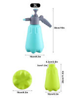 Botella De Lava Coche SEAMETAL 2L/3L Con Bomba De Mano Pneumática Canon Espuma Para Jardín Y Riego Uso Multifuncional En El Hogar Y Automóvil - details 9