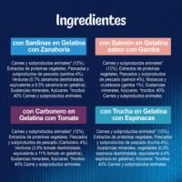 FELIX - Sensations Gelatina (24x85 gr) - Comida Húmeda Festín del Mar (Sardinas, Salmón, Carbonero y Trucha) (2 Cajas de 12x85 gr) - details 1