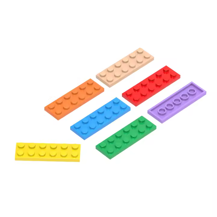 Bloques De Construcción Básicos Wange 59Pcs Compatible Con Bloques De Crea Tu Propio Juguete Para Niños Caja De Regalo Coloridos Pequeños Bloques De Plástico ABS Para Juego DIY - 1