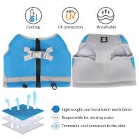 Chaleco De Enfriamiento Para Perro Correa Reflectante Ajustable Para Pequeños Medianos Y Grandes Mascotas Vestido De Verano Con Tecnología De Hielo Rápida Liberación De Cinturón Para Animales De Compagnia - details 7
