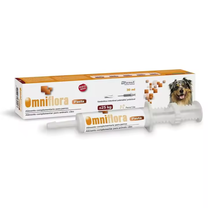 OMNIFLORA pasta 30 ml contribuye al bienestar digestivo de perros y gatos Hifarmax - 1