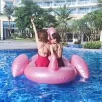 Flotador de flamenco para adultos, anillo de Nación para Playa, Juguetes Acuático, soporte para anillo de Nación, colchón de Aire, Cama con Relación de aspecto ergonómico - details 0