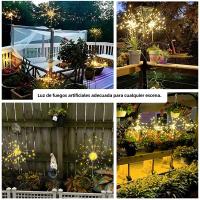 Lámpara Solar De Jardín Con Efecto De Fuego Y Estrella Palillo De Exterior Iluminación De Jardín Decoración De Navidad Moderna - details 1