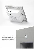 Lámpara De Pared Revestida LED Con Sensor PIR Para Pasillos Escaleras Y Estepes Iluminación Moderna Interior Para El Hogar - details 14