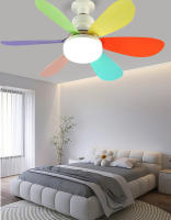 Ventilador De Techo Con Luz 40W 20.5" E27 Soporte Para Habitación Baño Control Remoto LED Moderno Auto-Contenido - details 13
