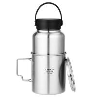 Botella Deportiva De Acero Inoxidable LIXADA 1050ml Con Tetera Colgante De 750ml a Prueba De Fugas Para Camping Y Senderismo Al Aire Libre - details 8