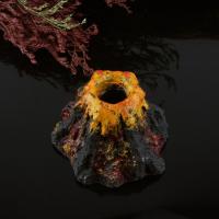 Adorno De Acuario Volcánico Con Piedra De Burbujas Y Bomba De Oxígeno Para Tanque De Peces Material No Tóxico Decoración Artificiosa De Pumice - details 3