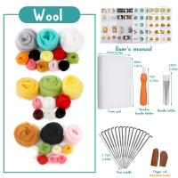Kit De Inicio Para Tejido Con Agujas 9 Piezas Set Manual De Haciendo Animales Con Herramientas De Lana De Oveja Y Guías De Preparación - details 1