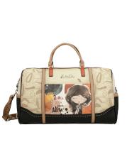 Bolsa de viaje Anekke Alma - Bolsa de fin de semana - Bolsa de deporte - Dos asas de mano y bandolera regulable y extraíble - Compartimento principal con cierre de cremallera - Bolsillo frontal y trasero con cremallera - Ref. 40708-423 - Mide 51 x 29 x 22 - details 0