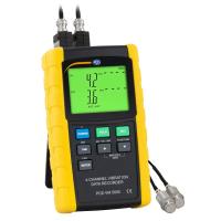 PCE Instruments Medidor de vibración con 4 canales muestra las mediciones de vibración en 4 canales simultáneamente mediante sensores de vibración a distancia / lectura y registro en la memoria de valores de vibración de aceleración, velocidad PCE-VM 5000 - details 0