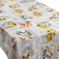 Cofan Rollo de Hule con Estampado de Limones y Mariposas | Impermeable | Medida: 1,40 x 25 m | Protector para la Mesa - details 0