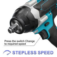 Llave Impacto 1/2'' 1800N.m Sin Escobillas - Kit 2 Baterías 18V+Cargador, Compatible Makita para Automóvil/Industria/Construcción - details 7