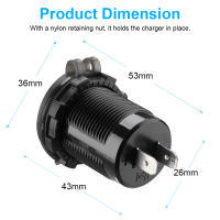 Cargador USB Voltímetro Enchtek de Coche 4.2A con Enchufe para Llanta Doble Carga Rápida LED 12V/24V - details 11