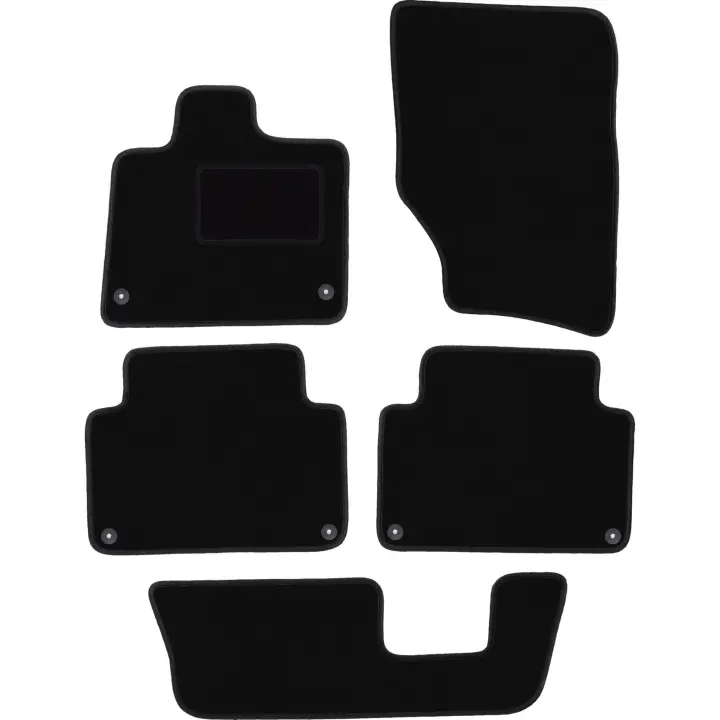 Juego completo de alfombrillas de velour para: Audi Q7 I 4L SUV (2005-2015) - 1