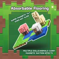 Bloques De Construcción Magnéticos Para Niños Y Niñas Puzzle De Animales Del Mundo Bloques Grandes De Plástico Sin Baterías - details 0