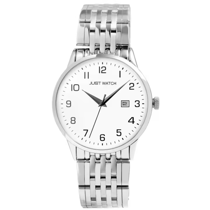 Reloj Just® Elias Unissexo com Bracelete de Aço Inoxidável - 1