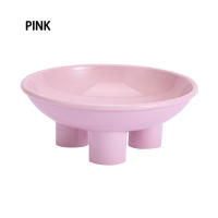 Contenedor De Alimentos Para Mascotas Estable Protector De Cuello Alto Resistente a Derrames Y Práctico Para Gatos Y Perros Plástico Duradero Con Placa De Agua - details 2