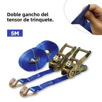Cinta De Tensión Ratchete Para Coche Moto Camión 5M Resistente Al Desgaste Con Hebilla Metálica Fijación De Carga De Poliéster - details 0