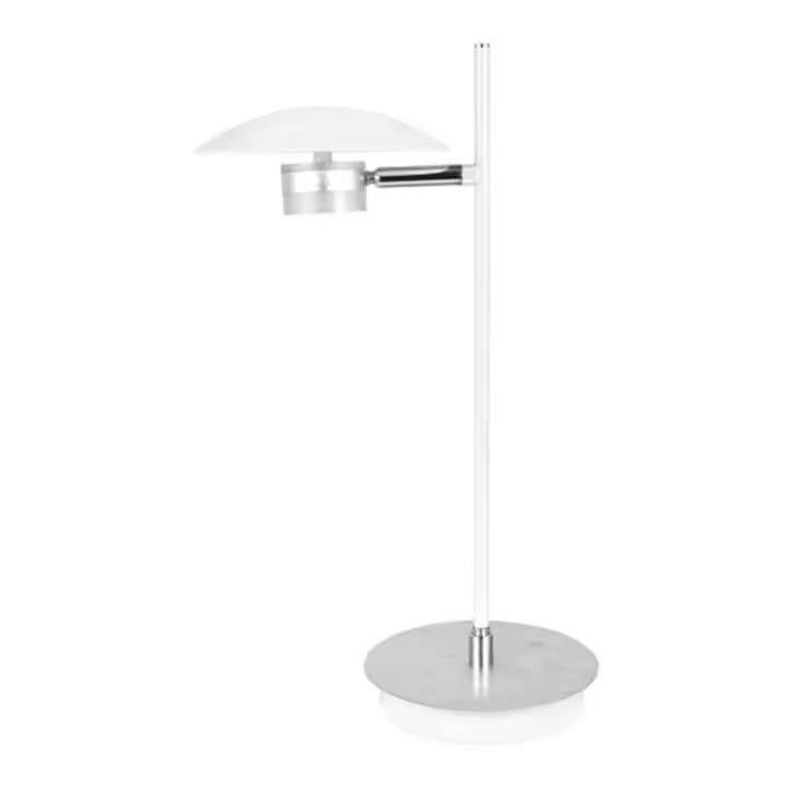 Lámpara de Mesa FABRILAMP Sobremesa Ciudad Del Cabo 1l 6w 4000k Blanco/plata 42x23x15 Cm 540 Lm Dirigible y Orientable - Diseño Moderno - 1