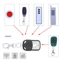 Transmisor De Botón De Presión Metálico Universal 433MHz Para Puerta De Garaje Con 4 Botones Bloqueo Y Desbloqueo - details 6