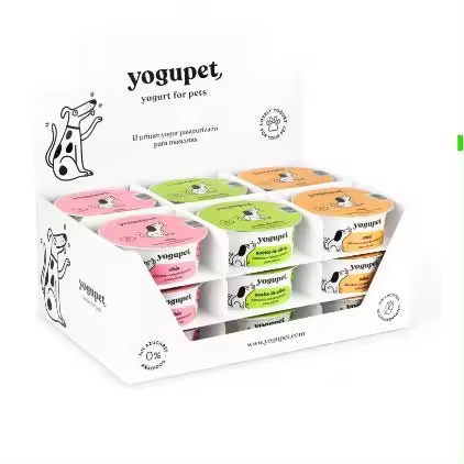 Yogupet Alimento Complementario para Perros Pack 12 x 110 Gr (4 Miel + 4 Chía + 4 Aceite De Oliva - 1