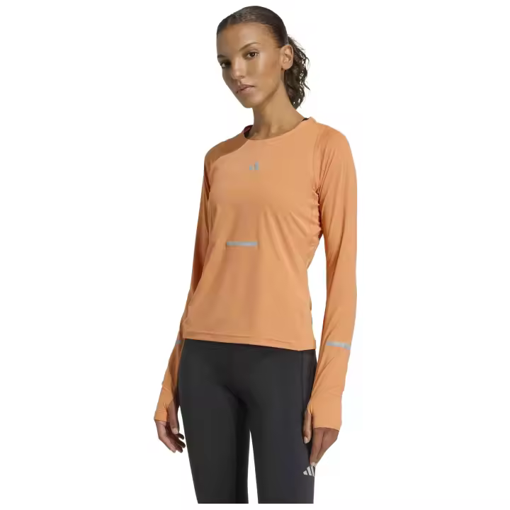 Camiseta De Manga Larga Adidas modelo JY9753 para Mujer en color Naranja - 1