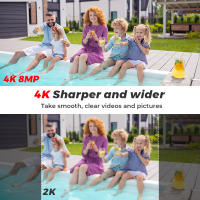 Cámara De Seguridad IP 4K Dual PTZ 8MP Con Zoom Digital 10X WiFi Exterior Vigilancia Cámara HD 4MP CCTV iCam365 APP Detección De Humanos - details 2