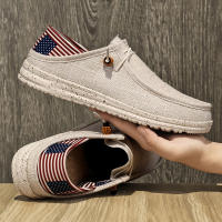 Zapatos Casuales Para Hombre Mocasines De Lona Cómodos Y Antideslizantes Zapatillas Suaves Para Caminar Ideal Para Verano - details 11